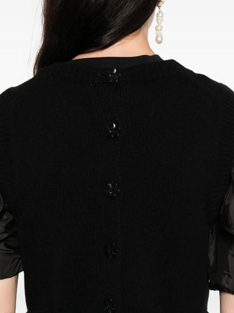 Cecilie Bahnsen round-neck sweater - Black