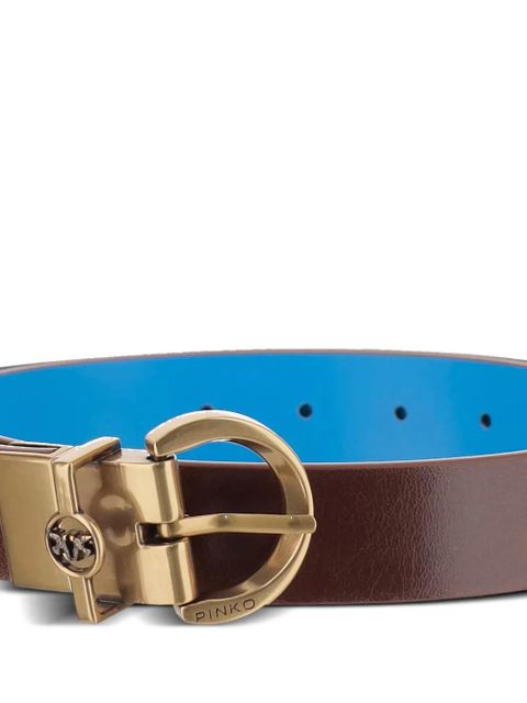 PINKO Love Birds reversible belt - Brown