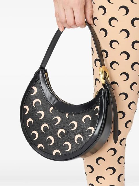 Marine Serre mini Moon Eclipse shoulder bag - Black - zdjęcie produktu nr 1
