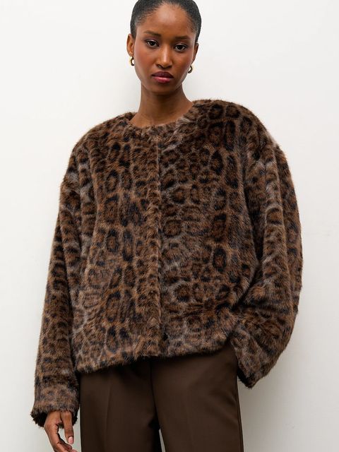 Answear.LAB kurtka kolor brązowy przejściowa - zdjęcie produktu nr 1