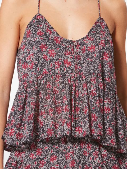 MARANT ÉTOILE LIRHETTA ruffled top - Black