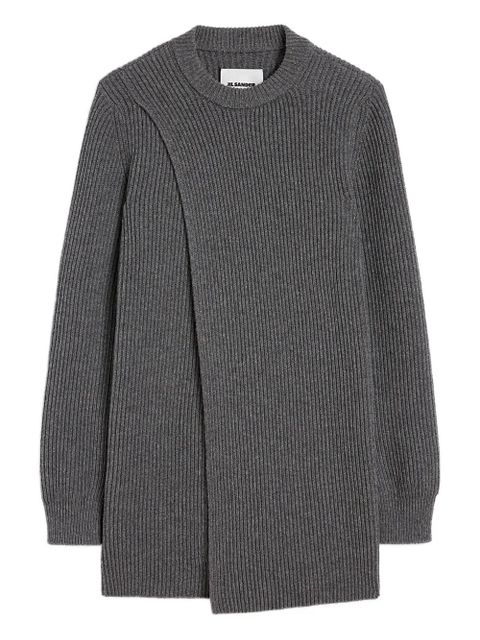 Jil Sander ribbed mini dress - Grey - zdjęcie produktu nr 1