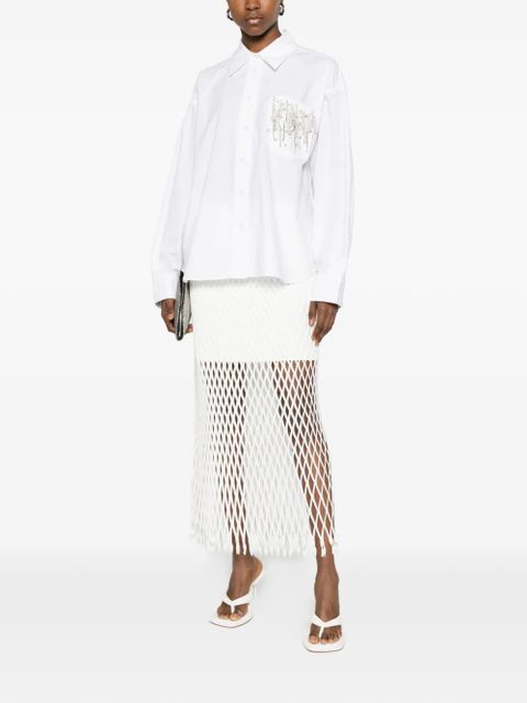 Essentiel Antwerp embellished pocket shirt - White - zdjęcie produktu nr 2