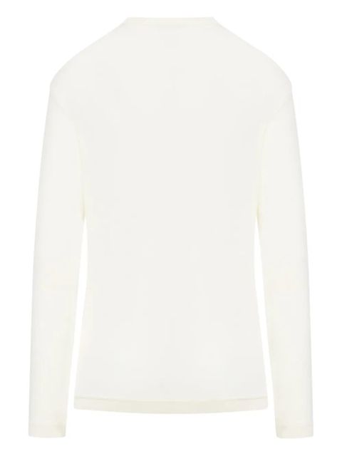 LEMAIRE long-sleeve cotton top - Neutrals - zdjęcie produktu nr 2