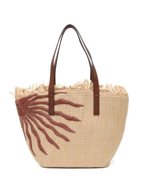 FARM Rio sun-embroidered tote bag - Neutrals - zdjęcie produktu nr 1