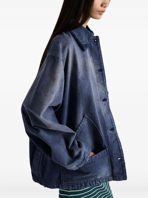 Prada washed canvas jacket - Blue - zdjęcie produktu nr 2
