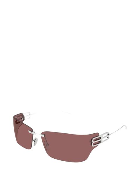Balenciaga Eyewear rimless logo-detail sunglasses - Silver - zdjęcie produktu nr 2
