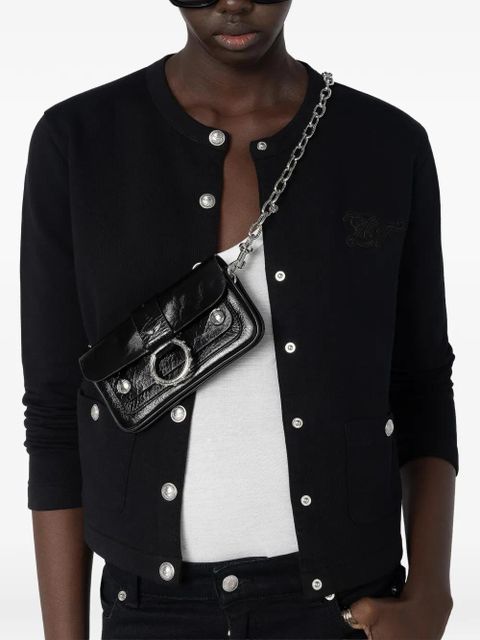 Zadig&Voltaire mini Kate ring-detail chain-strap bag - Black