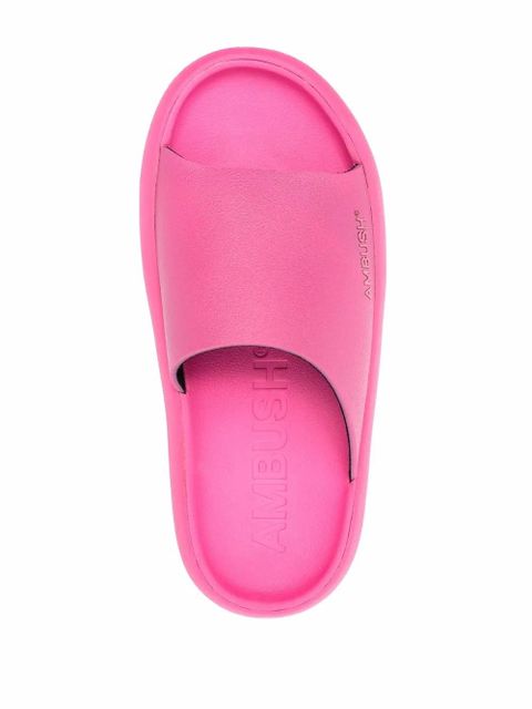 AMBUSH side logo-print slides - Pink