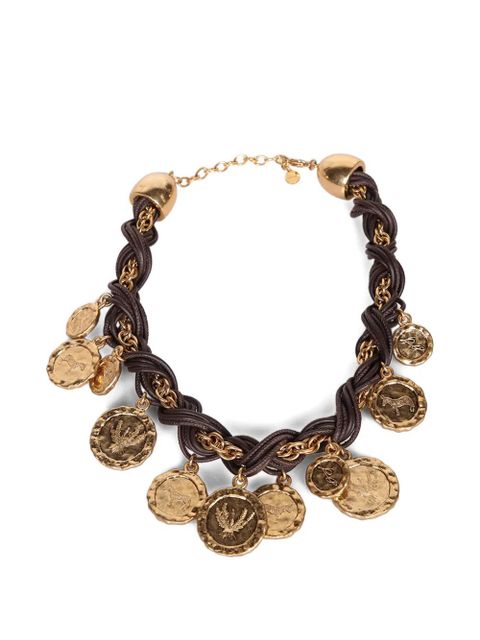 Jacquemus The Pièces coin-pendant braided necklace - Gold - zdjęcie produktu nr 1