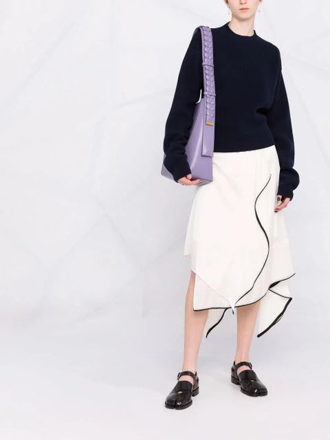 Jil Sander drop-shoulder long-sleeve jumper - Blue - zdjęcie produktu nr 2