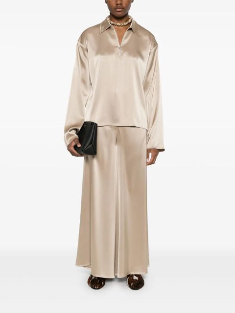 Nanushka satin trousers - Neutrals - zdjęcie produktu nr 2