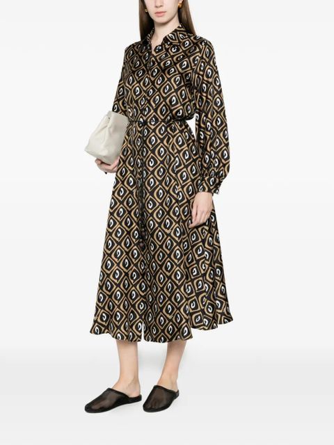 Max Mara printed midi dress - Black - zdjęcie produktu nr 2