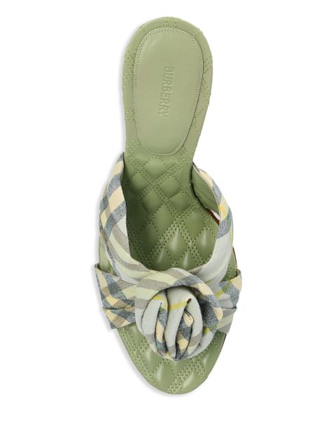 Burberry 90mm Mews Rose mules - Green