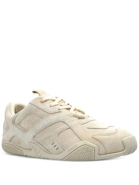 Versace suede sneakers - Neutrals