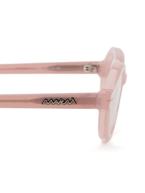 Marni Eyewear oval-frame glasses - Pink - zdjęcie produktu nr 2