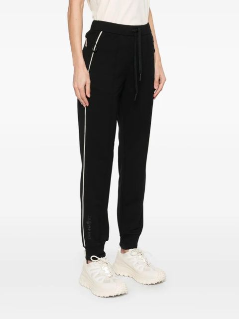 Moncler Grenoble jersey-texture track pants - Black