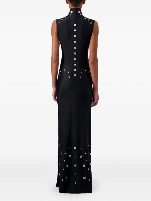 Coperni snap embellishment dress - Black