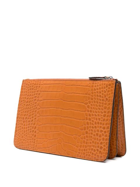 TOTEME croco-embossed threefold clutch - Orange - zdjęcie produktu nr 2