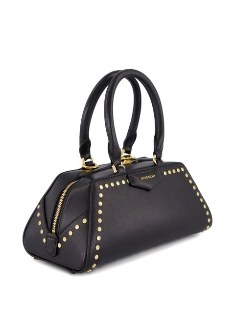 Givenchy studded top-handle leather shoulder bag - Black