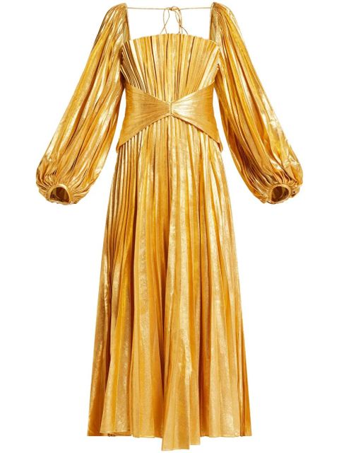 Acler Elbridge midi dress - Yellow - zdjęcie produktu nr 1