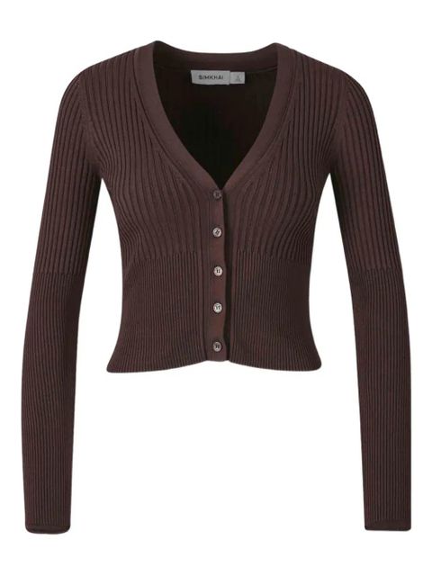Simkhai ribbed-knit cardigan - Brown - zdjęcie produktu nr 1