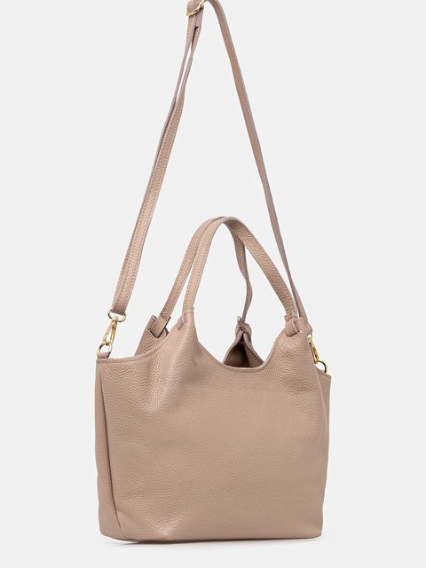 Answear.LAB torebka skórzana kolor różowy - zdjęcie produktu nr 2