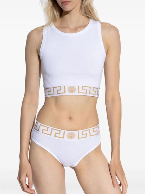 Versace Greca-waistband briefs - White - zdjęcie produktu nr 2