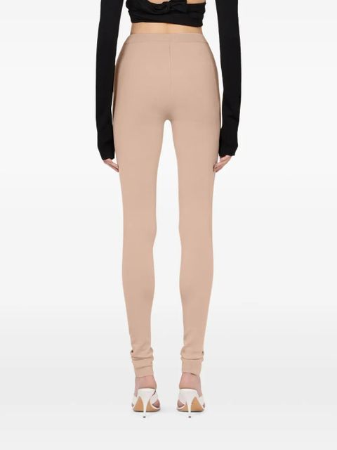 Ferragamo ribbed leggings - Pink