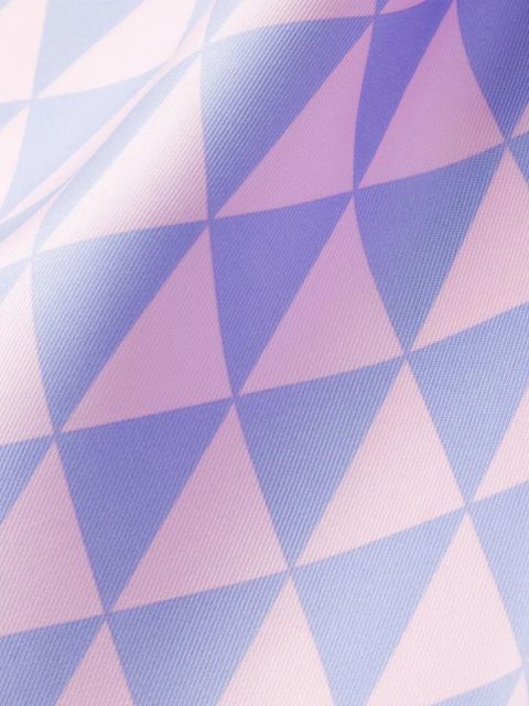 Prada printed silk twill scarf 55x55 - Pink