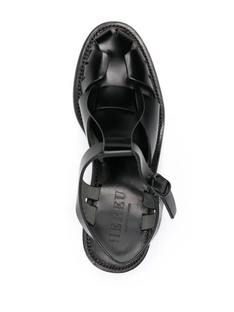 Hereu Pesca 60mm leather sandals - Black