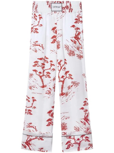 Off-White logo-patch pyjama trousers - zdjęcie produktu nr 1
