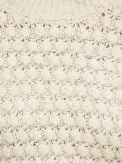 Silvian Heach sweter TILZI damski kolor beżowy z półgolfem CVA24034MA