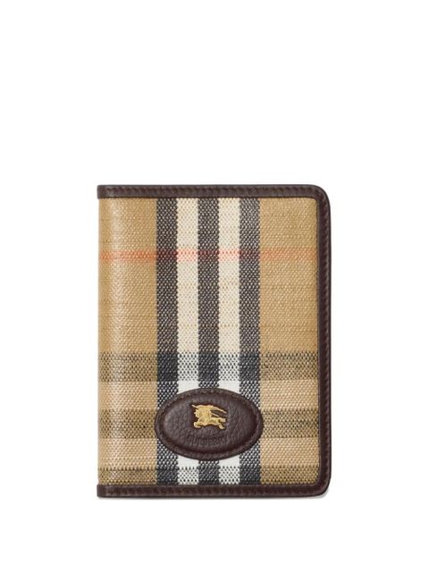 Burberry check-pattern wallet - Brown