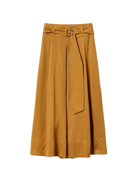 TWINSET belted midi skirt - Brown - zdjęcie produktu nr 1