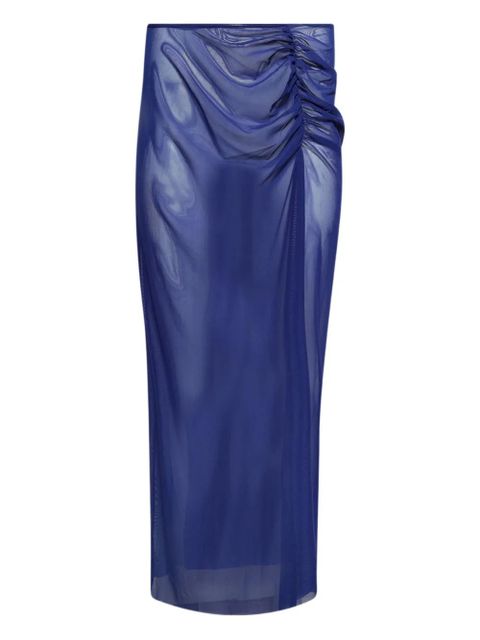 Bond-eye Claudia mesh draped maxi skirt - Blue - zdjęcie produktu nr 1