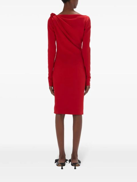 JW Anderson V-neck midi dress - Red