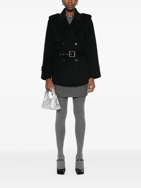 PINKO double-breasted belted coat - Black - zdjęcie produktu nr 2