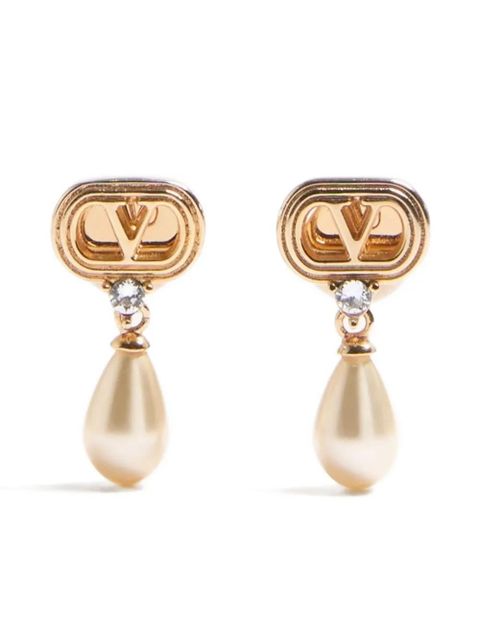 Valentino Garavani Ovalette drop earrings - Gold