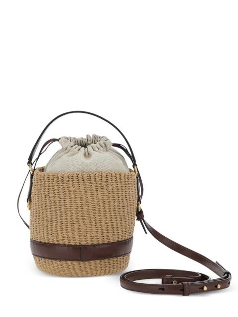 Chloé charm-embellished bucket bag - Neutrals
