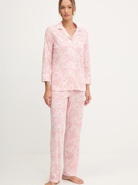 Lauren Ralph Lauren piżama damska kolor różowy ILN92443 - zdjęcie produktu nr 1