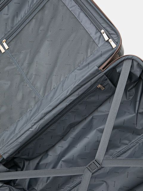 Guess walizka WILDER LARGE kolor brązowy TWDP74 52988