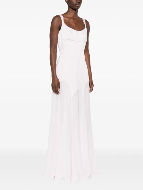 Alexander McQueen scoop-neck maxi dress - Pink