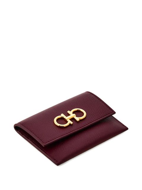 Ferragamo Gancini flap credit card holder
