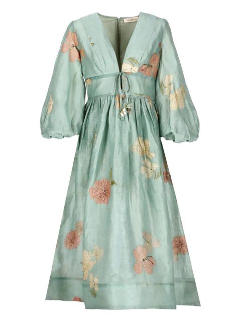 ZIMMERMANN floral-print dress - Blue - zdjęcie produktu nr 1