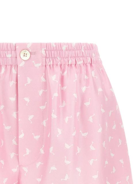 Moschino pleated print shorts - Pink