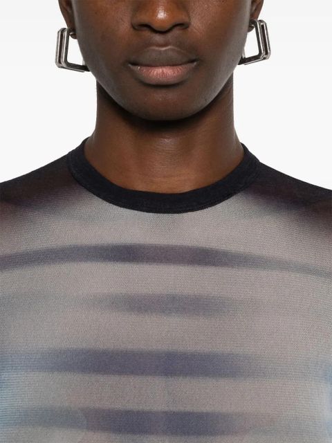 Jean Paul Gaultier mesh bodysuit - 595601 NAVY/LIGHTBLUE/WHITE