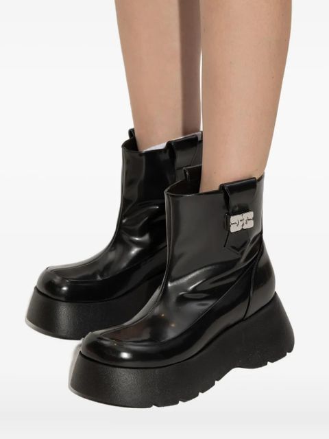 GANNI buckle platform boots - Black - zdjęcie produktu nr 2