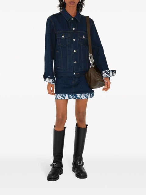 Burberry Japanese denim miniskirt - Blue