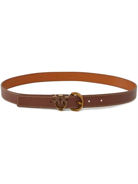 PINKO Tamboril H2.5 leather belt - Brown - zdjęcie produktu nr 1